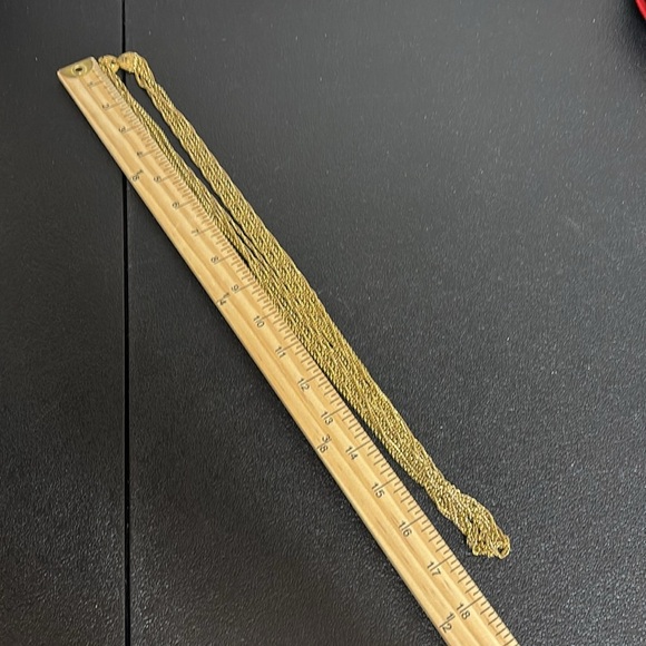 Vintage Monet Necklace Long Multistrand Rope And Cable Chain Link - Picture 8 of 9